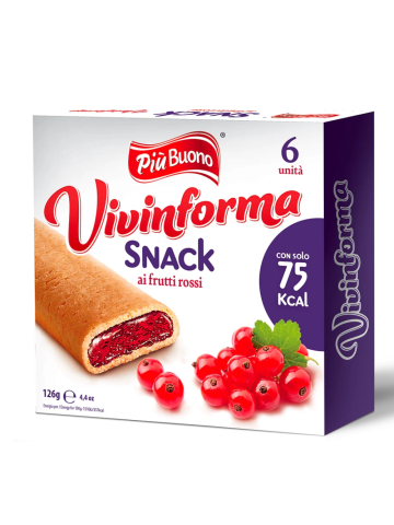 Snack Piu'buono 126gr Frutti Rossi 