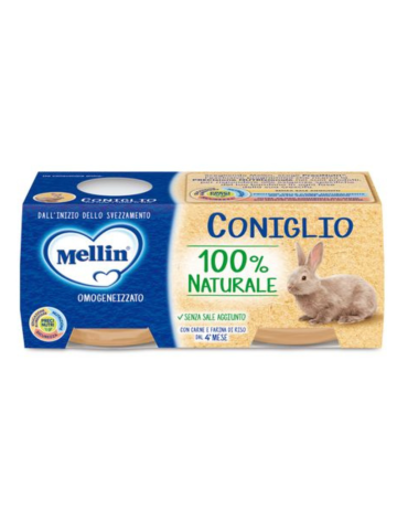Mellin Omocarne 2x80 Gr Coniglio