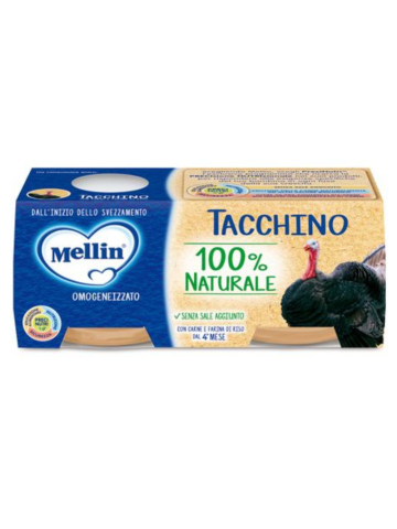 Mellin Omocarne 2x80 Gr Tacchino