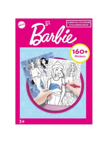 Album Da Colorare Con Stickers 31x23cm Barbie 