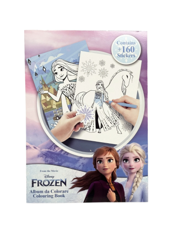 Album Da Colorare Con Stickers 31x23cm Frozen 