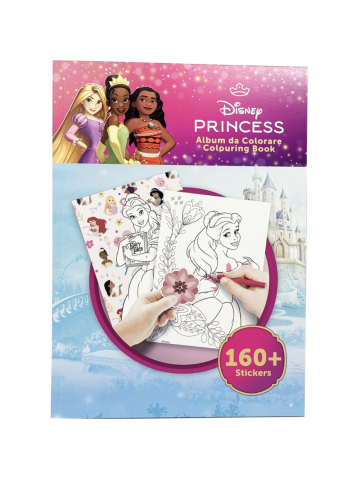 Album Da Colorare Con Stickers 31x23cm Princess 