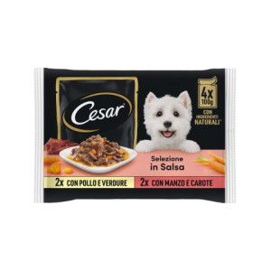 Cibo Cane Cesar 4X100G In Salsa