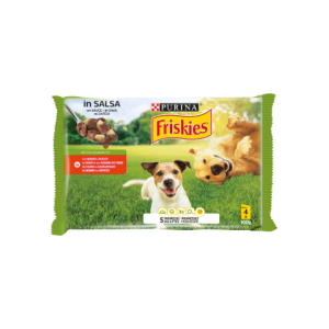Bocconcini Carne Cane Friskies 4X100G Manzo E Patate In Salsa