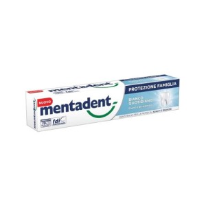 Dentifricio Mentadent 75ml Protezione Famiglia Bianco Quotidiano