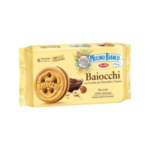 Biscotti Mulino Bianco 336G Baiocchi 6 Monoporzioni Da 6 Biscotti