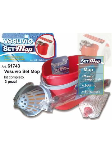 Secchio Con Mop E Manico Vesuvio