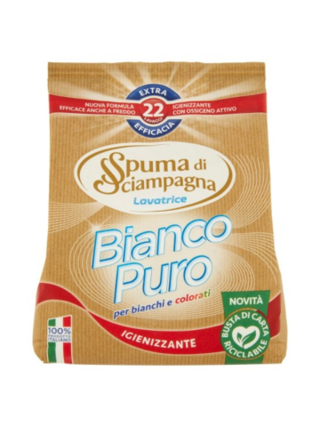 Detersivo Lavatrice Spuma Di Sciampagna 22 Misurini Bianco Puro