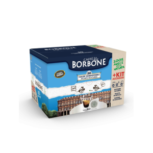 Cialde caffe'borbone 50pz decisa con kit