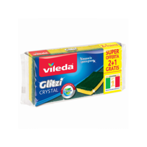 Spugna Abrasiva Vileda 2+1 Glitzi Crystal Verde