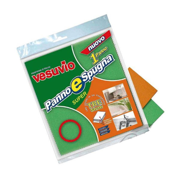 Panno E Spugna Vesuvio 3 Strati Doppia Faccia