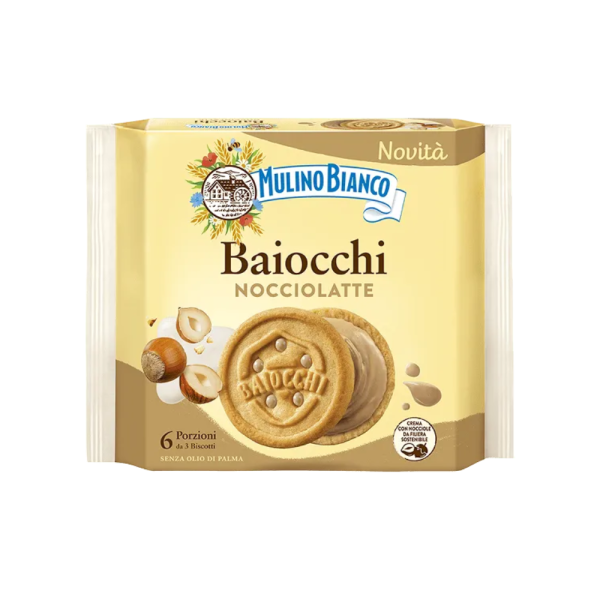 Mulino Bianco Baiocchi Nocciolatte 168g