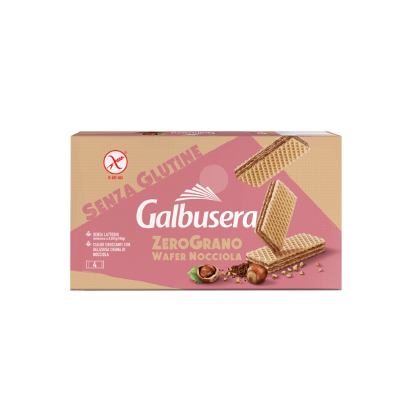 Wafer Galbusera Zerograno 180g Nocciola