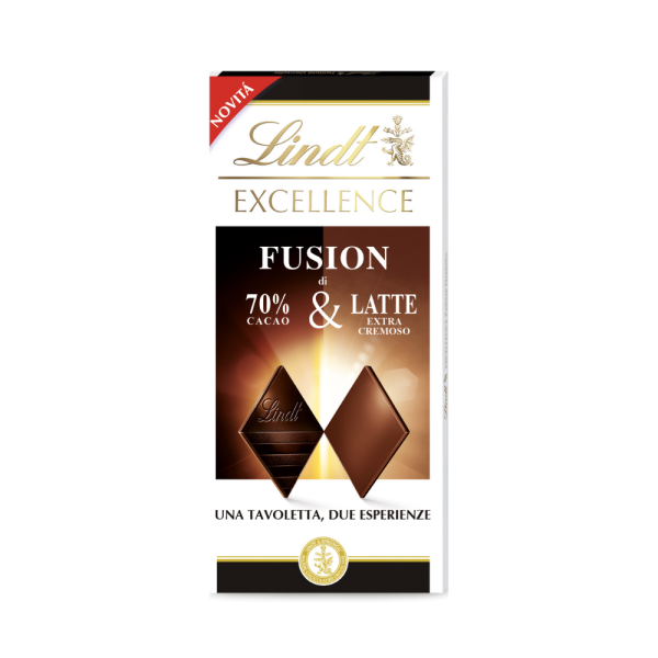 Tavoletta Lindt Exc 70% 100gr Fusion Latte