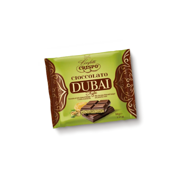 Tavoletta Cioccolato Dubai Crispo 94gr