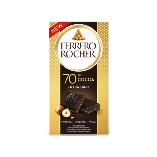 Ferrero tavoletta rocher gr90 extra dark 70