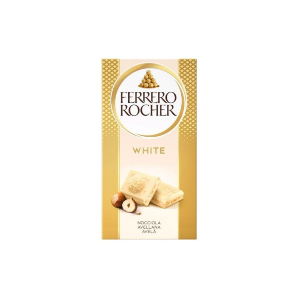 Ferrero tavoletta rocher gr90 bianco/nocciola