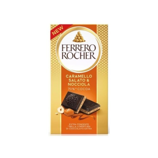 Ferrero tavoletta rocher gr90 caramello salato/nocciola