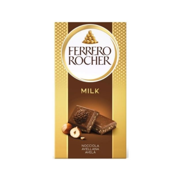 Ferrero tavoletta rocher gr90 milk/nocciola